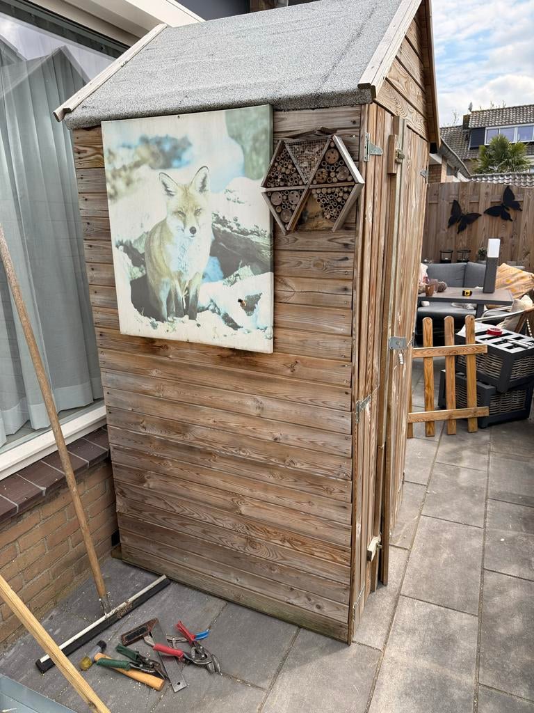 Te koop houten tuinkast/schuurtje, Ophalen, Hout, Overige typen