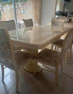 Elegante Eetkamerset: Tafel met 6 Stoelen, Huis en Inrichting, Tafels | Eettafels, 100 tot 150 cm, Ophalen of Verzenden, 150 tot 200 cm