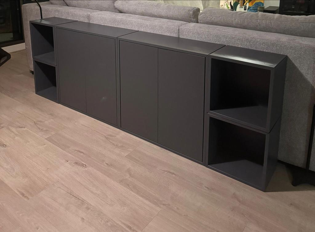 IKEA EKET donkergrijze dressoir/tv-meubel, Ophalen, Zo goed als nieuw