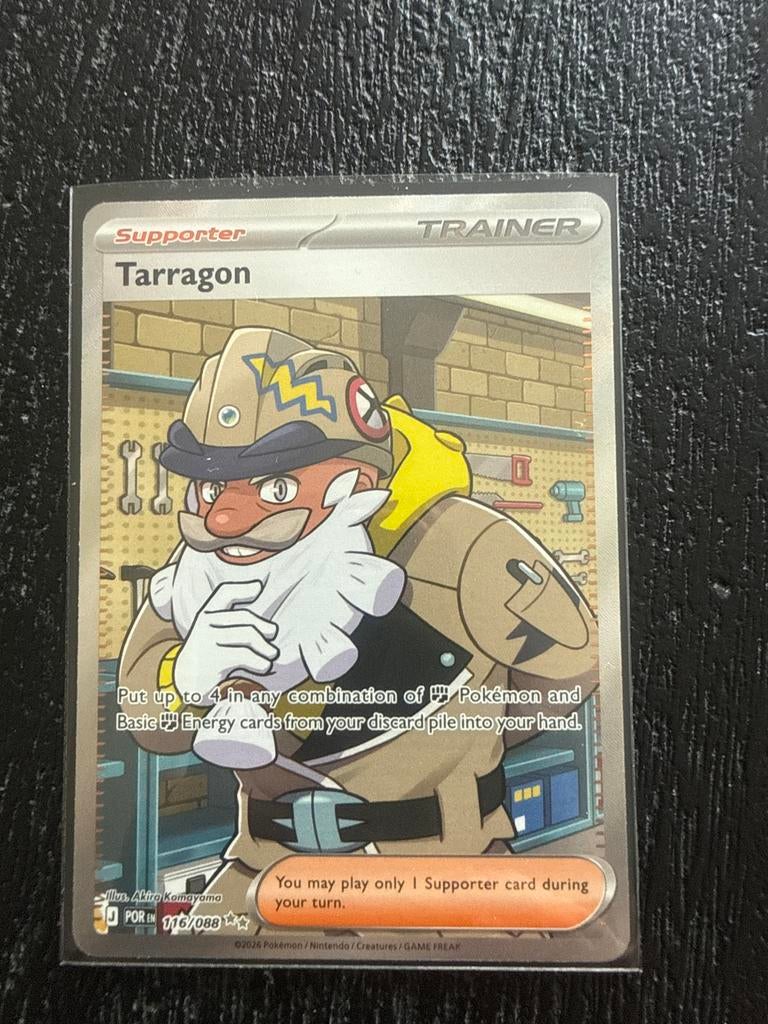 Tarragon Supporter Trainer Kaart Pokémon TCG 116/088, Ophalen of Verzenden, Zo goed als nieuw, Losse kaart
