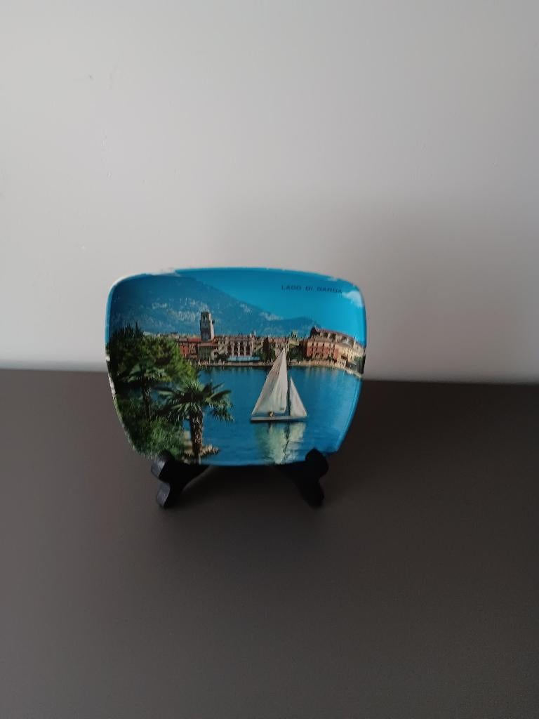 Decoratief souvenirschaaltje Lago di Garda Italië, Ophalen of Verzenden, Gebruikt