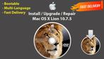 Installeer Mac OS X Lion 10.7.5 via DVD!! macOS OSX, Ophalen of Verzenden, Nieuw, MacOS