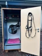 Stevige afsluitbare zadelkast met lade, Dieren en Toebehoren, Toebehoren