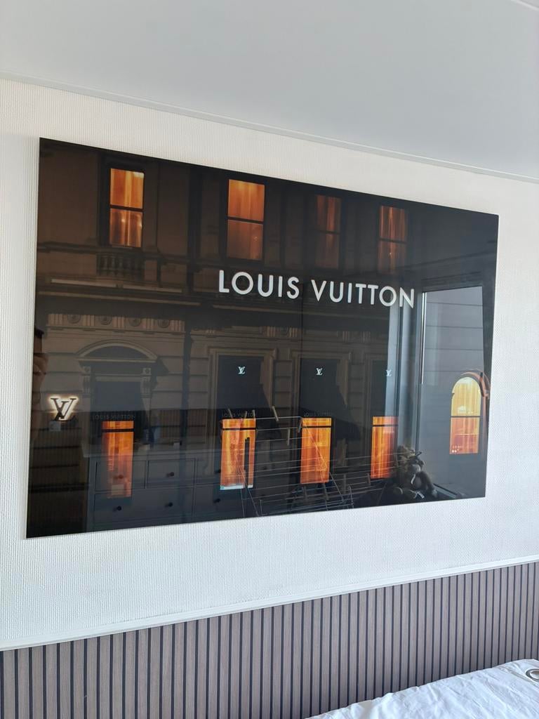 Glasschilderij louis vuitton 120x80, Huis en Inrichting, Ophalen of Verzenden, Zo goed als nieuw