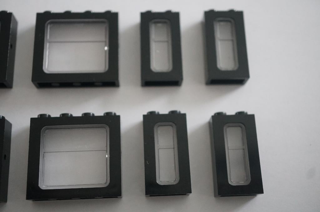 Vintage 12 volt Lego trein ramen zwart vanaf 2 stuks, Lego, Ophalen of Verzenden, Losse stenen, City