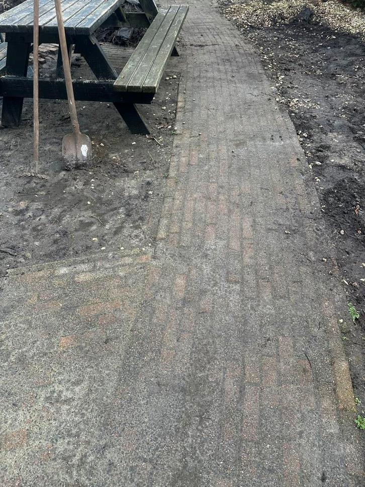 Gebruikte klinkers ca. 16m2, Tuin en Terras, Tegels en Klinkers, Gebruikt, Klinkers, Beton, 10 m² of meer, Ophalen of Verzenden