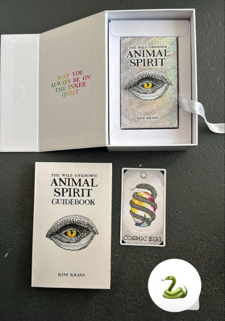 Kaartendeck: The Wild Unknown Animal Spirit Guidebook, Boeken, Esoterie en Spiritualiteit, Zo goed als nieuw, Instructieboek, Spiritualiteit algemeen