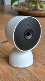Google Nest Cam Indoor Beveiligingscamera - 2e Generatie, Audio, Tv en Foto, Videobewaking, Verzenden, Zo goed als nieuw, Binnencamera
