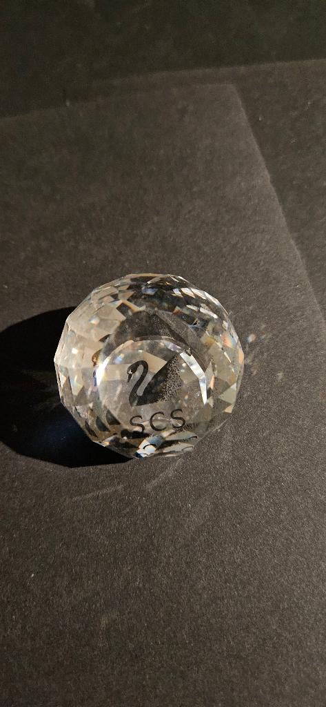 Swarovski Presse papier zwaan zwart, Ophalen of Verzenden, Zo goed als nieuw, Figuurtje