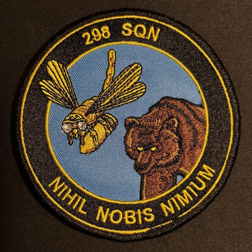 RNLAF 298sqn Chinook Patch, Ophalen of Verzenden, Luchtmacht, Nederland