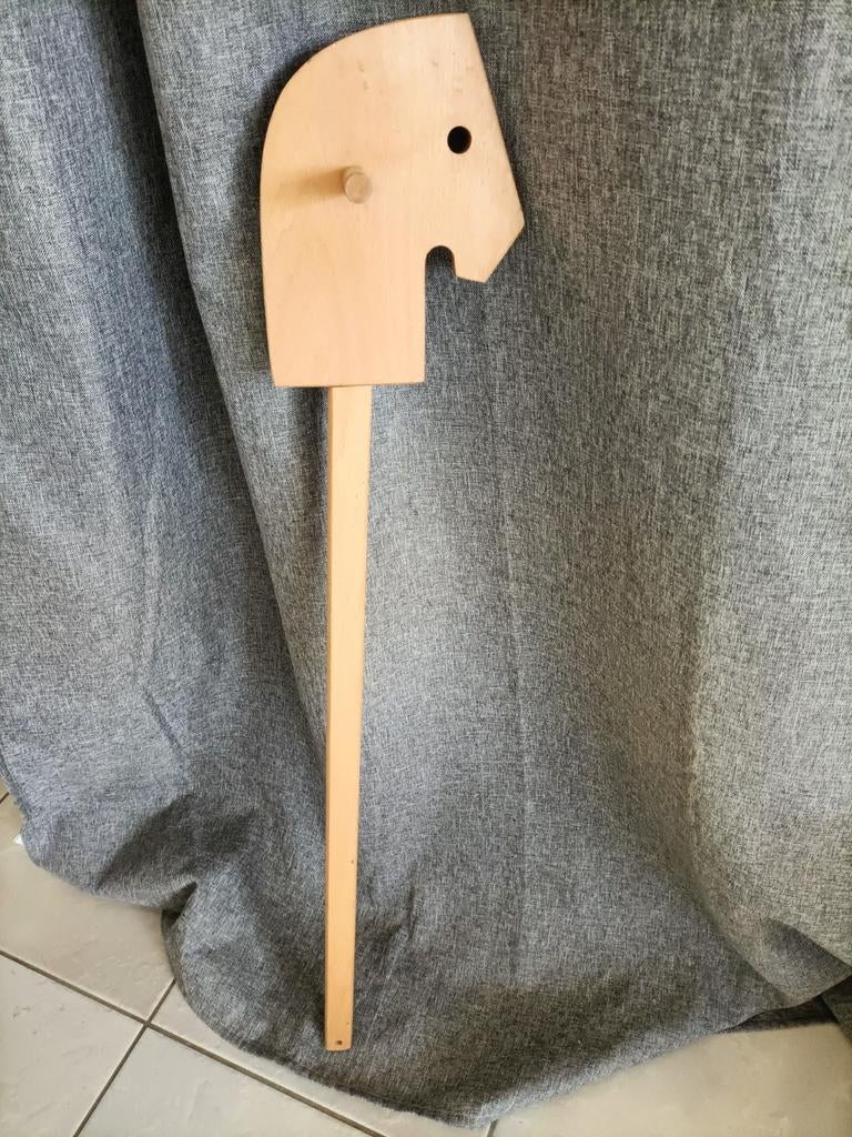 Houten stokpaard stokpaardje stok paard, Ophalen of Verzenden, Zo goed als nieuw