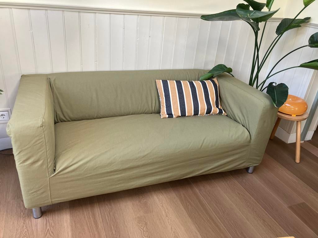 *HOES* groene hoes ikea Klippan, 150 tot 200 cm, Tweepersoons, 75 tot 100 cm, Ophalen of Verzenden