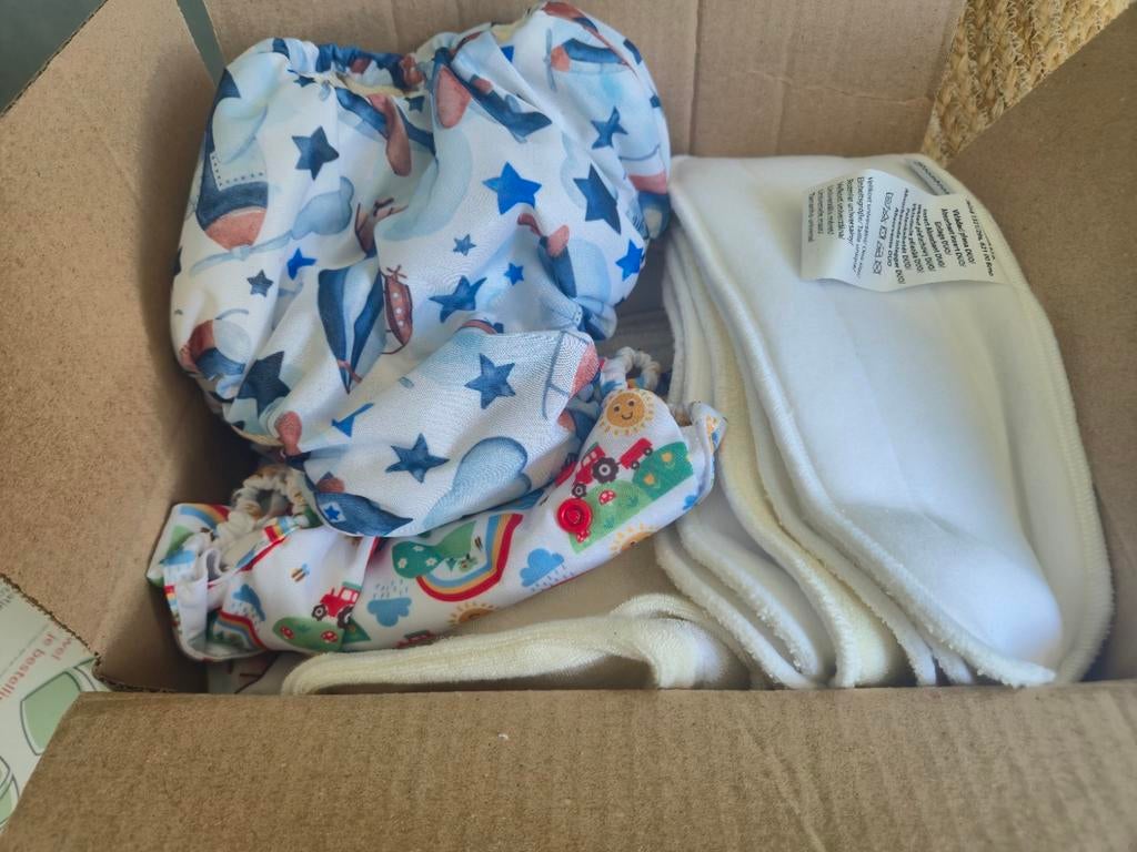 Nieuw pakket wasbare luiers - kaatje katoen, Ophalen of Verzenden, Nieuw