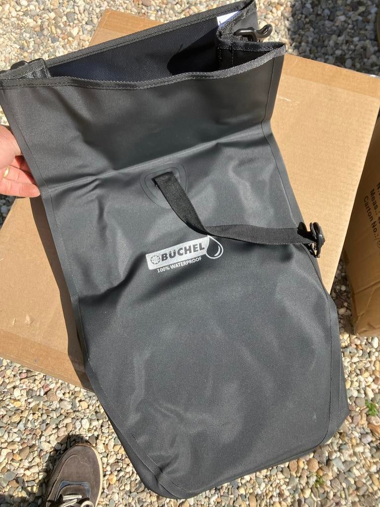 7 x Büchel 100% Waterdichte Fietstas - Zwart, Ophalen of Verzenden, Nieuw