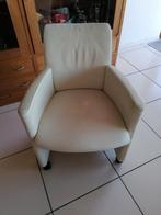 4x leolux lederen eetkamerstoelen, Ophalen, Gebruikt, Minder dan 75 cm, Leer