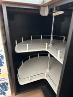 IKEA METOD hoekkast keuken zwart/bruin icl. carousel, Huis en Inrichting, Ophalen, Gebruikt, 75 cm of meer, 50 tot 100 cm