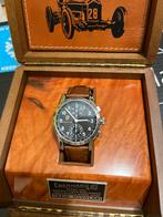 Eberhard Tazio Nuvolari Chronograaf Horloge, Overige merken, Leer, Staal, Polshorloge