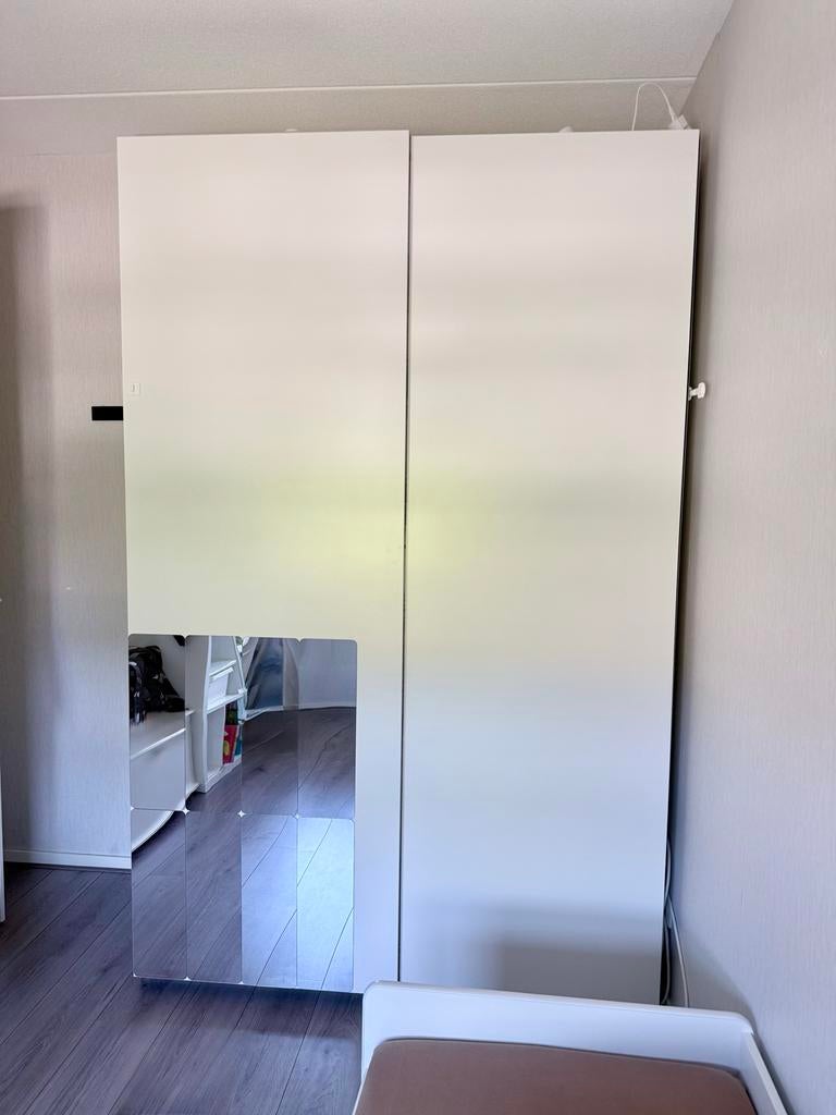 IKEA PAX - kledingkast; schuifdeuren met spiegel, Ophalen, 200 cm of meer, 50 tot 100 cm, Zo goed als nieuw