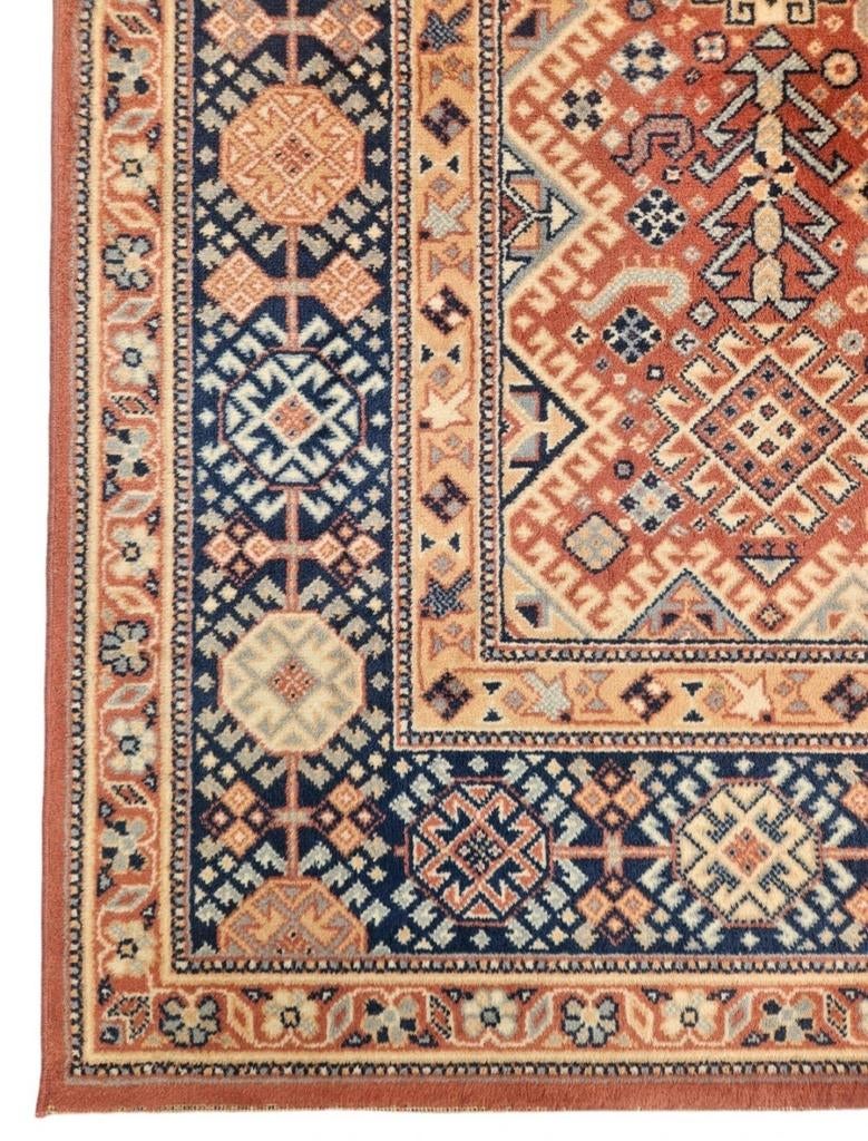 Vintage oosters wol Kazak vloerkleed Pink Animals 200x288cm, Perzisch, Oosters, Klassiek, Vintage, Gebruikt, Onbekend@voorbeeld.com