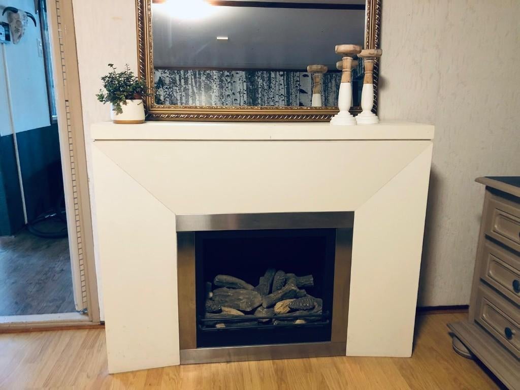 Voorzethaard met schouw voor gebruik met bio-ethanol/gel-br), Ophalen, Zo goed als nieuw, Vrijstaande haard, Overige soorten