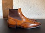 Santoni Chelsea Boots 8 (42 / 43) bruin leer goodyear brogue, Ophalen of Verzenden, Zo goed als nieuw, Bruin, Boots