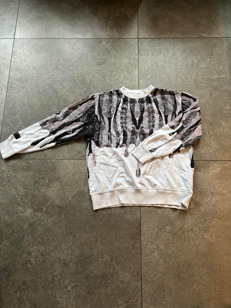 Carlo Colucci trui met print maat XL, Kleding | Heren, Ophalen of Verzenden, Gedragen, Overige maten, Zwart