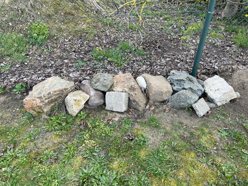 Maaskeien - ruim 20 stuks., Ophalen, Gebruikt, Grijs, Kei