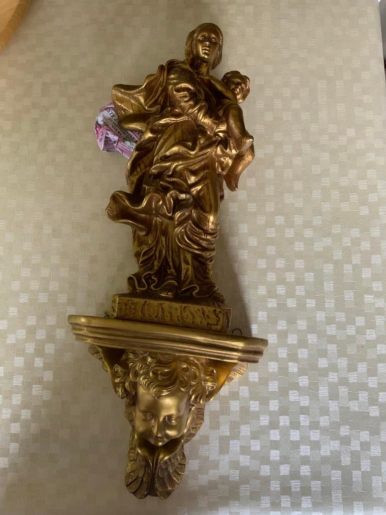 Maria en Jezus op een console met engelengezicht, Ophalen