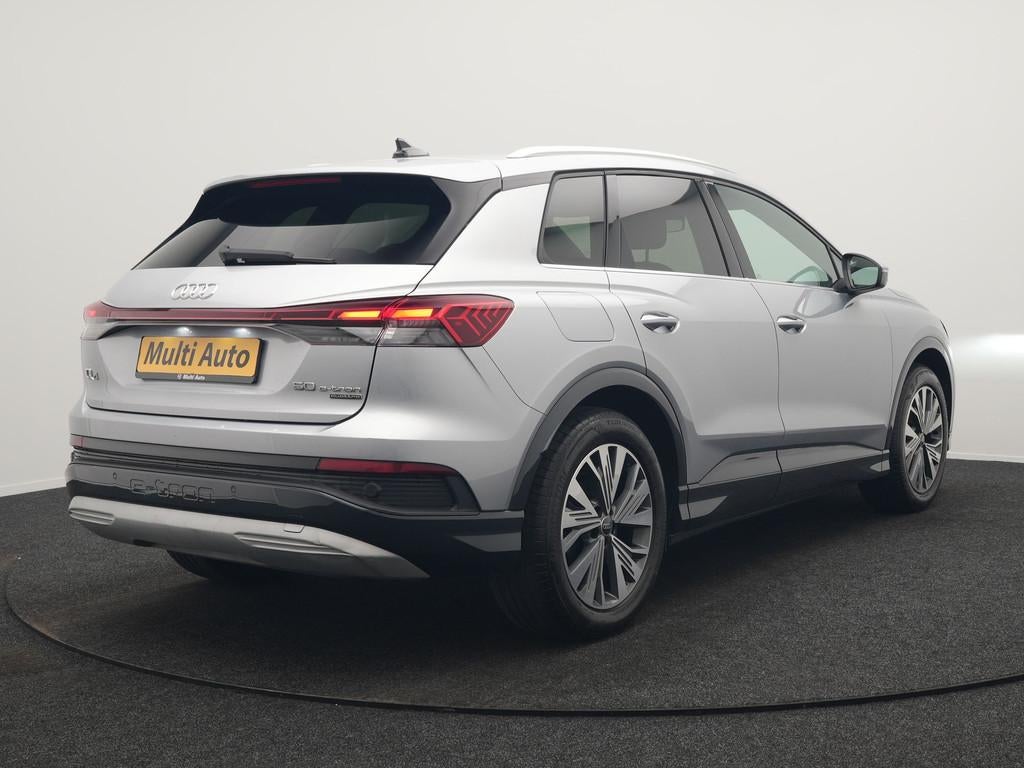 Audi Q4 e-tron 50 quattro Advanced edition 77 kWh 300pk Deal, Automaat, Stof, Gebruikt, Zwart