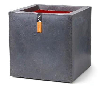 Nieuwe Capi bloempot vierkant 40 x 40 x 40    55 % KORTING, Kunststof, Capi, Vierkant, Nieuw