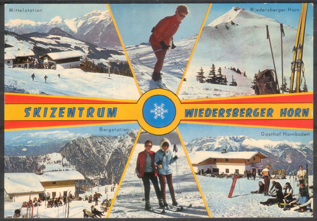 Oostenrijk - Skizentrum Wiedersberger Horn 1975 - ansicht, Verzenden, 1960 tot 1980, Gelopen, Oostenrijk