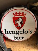 Reclame lichtbak Hengelo's Bier, Verzamelen, Biermerken, Ophalen of Verzenden, Gebruikt, Reclamebord, Plaat of Schild, Overige merken