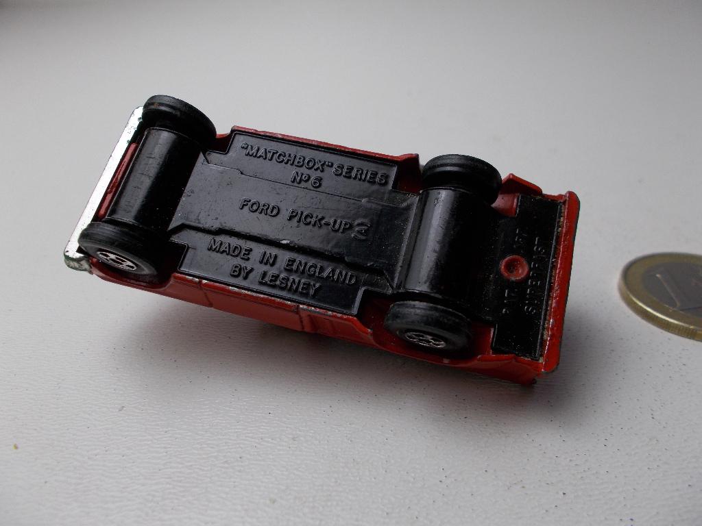 1968 Matchbox Series No. 6D FORD PICK-UP 3 I.g.st., Ophalen of Verzenden, Zo goed als nieuw, Auto, Matchbox