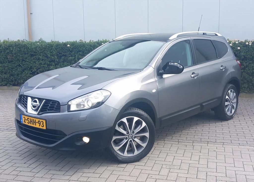 NISSAN Qashqai+2 2.0 4WD Tekna Panoramadak/Leder/7 Persoons, Auto's, Nissan, Navigatiesysteem, Euro 5, Gebruikt, Zwart