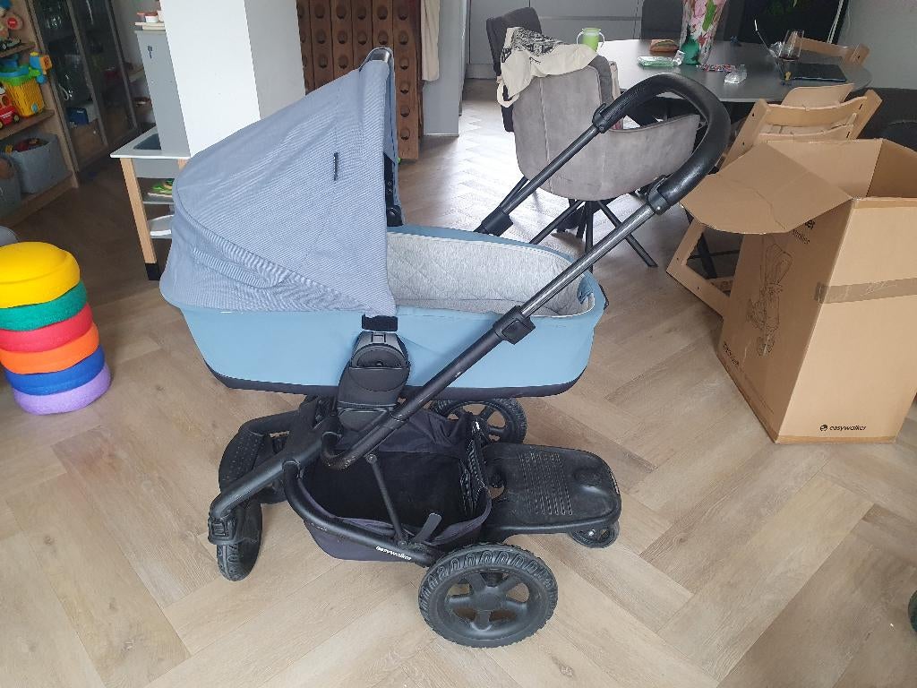 Easywalker kinderwagen, Gebruikt, Combiwagen, Verstelbare duwstang, Ophalen