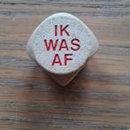 Houten dobbelsteen ik was af jij was af, Ophalen of Verzenden, Zo goed als nieuw