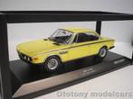 Bmw 3.0 CSL 1971 Geel 1/18 Minichamps, Ophalen of Verzenden, Nieuw, Auto, MiniChamps