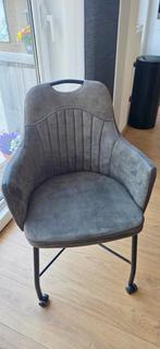 4x MX Sofa groene eetstoelen -  met wieltjes, Ophalen, Overige kleuren, Zo goed als nieuw, Vier