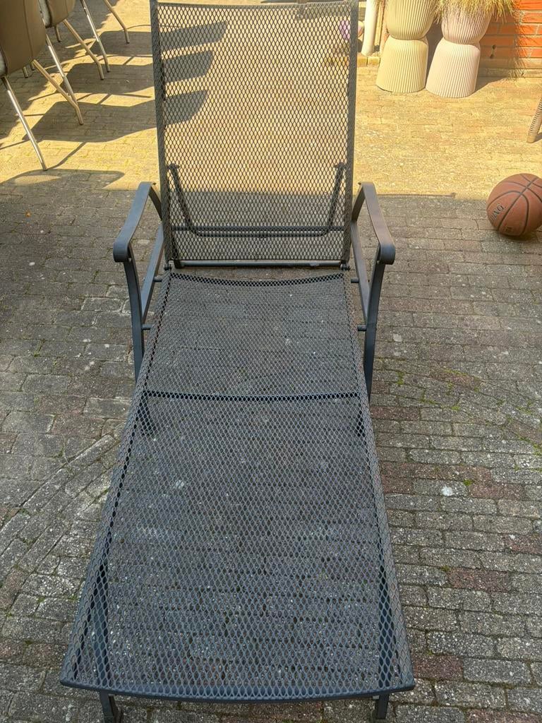 Gratis ligstoel tuin – metaal, Ophalen, Gebruikt, Metaal