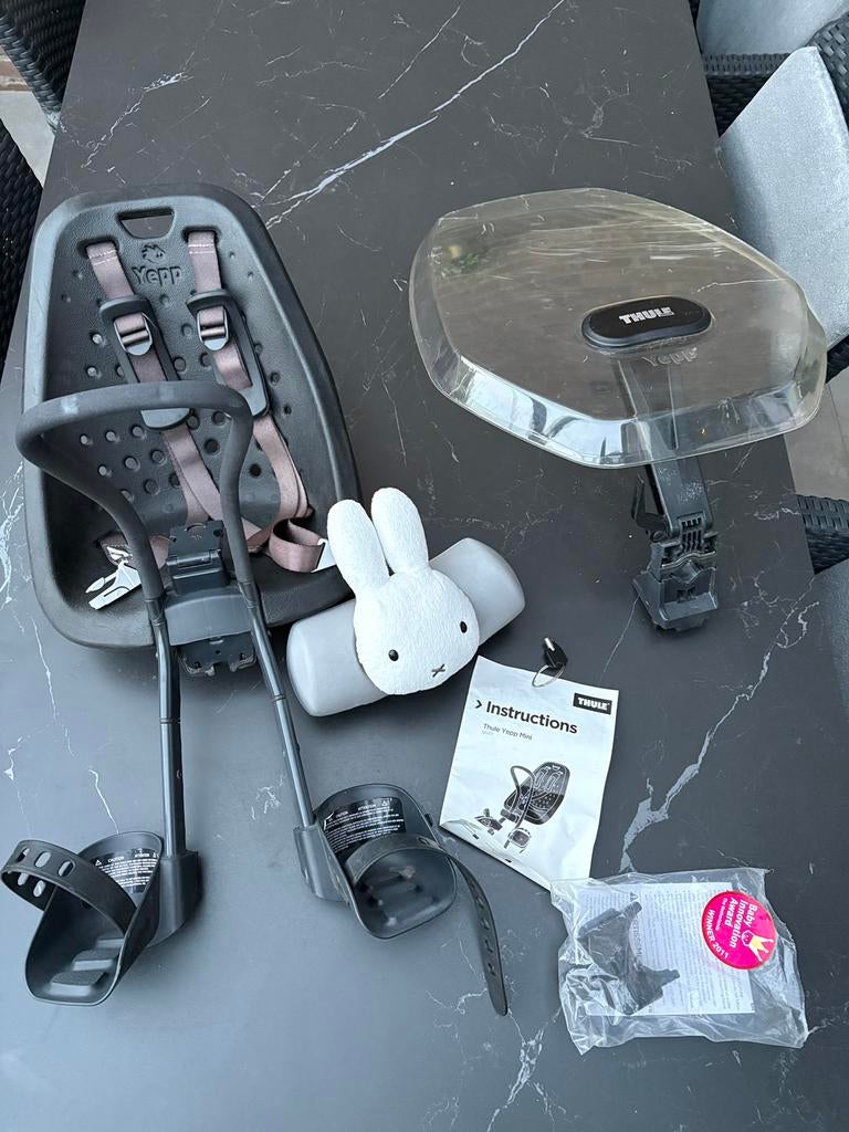 Yepp voorzitje + windscherm + Nijntje slaaprol, Fietsen en Brommers, Fietsaccessoires | Fietsstoeltjes, Ophalen, Gebruikt