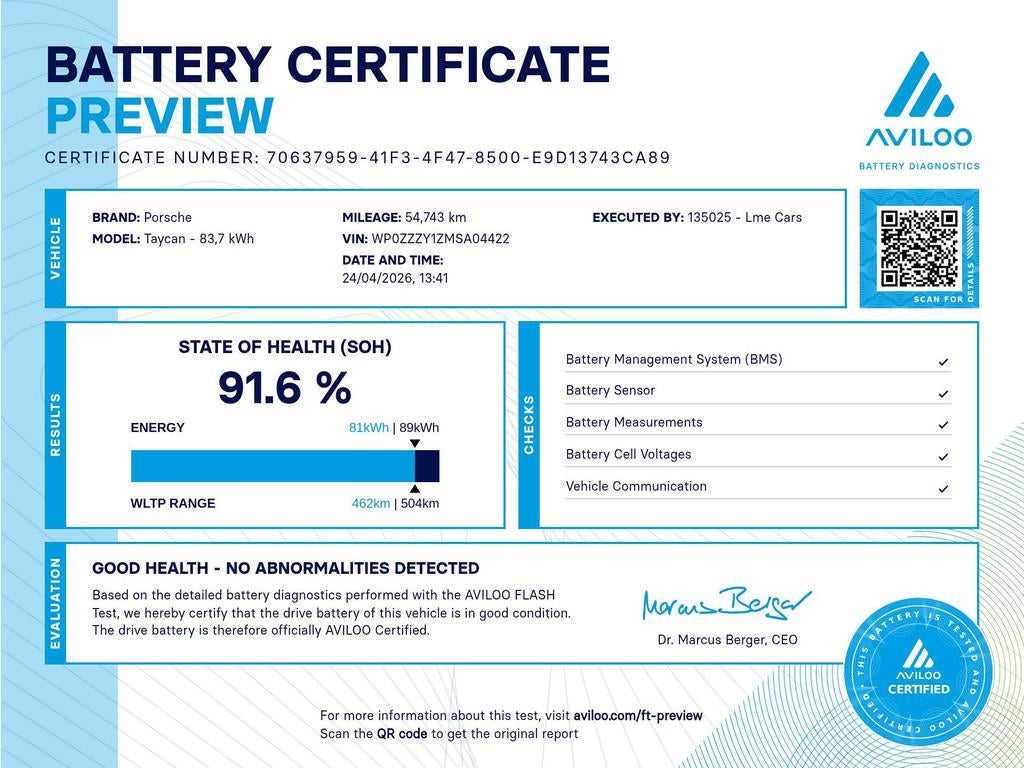 Porsche Taycan Performance 84 kWh|INCL BTW|NAP|1e EIGENAAR|, Achterwielaandrijving, Gebruikt, Adaptive Cruise Control, 84 kWh