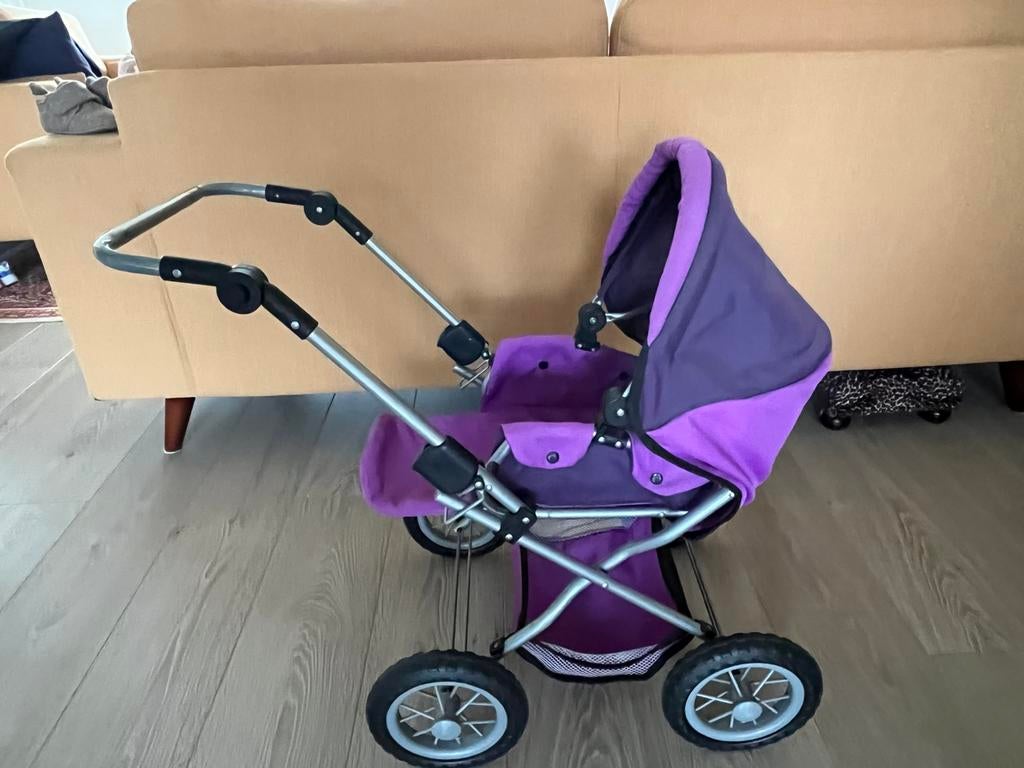 Poppenkinderwagen paars, Ophalen, Zo goed als nieuw, Overige typen