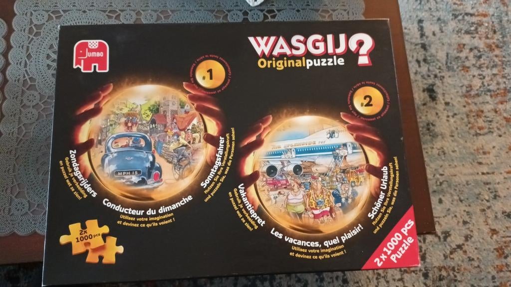 2 nieuwe puzzels in een doos wagij, Ophalen, 500 t/m 1500 stukjes, Nieuw