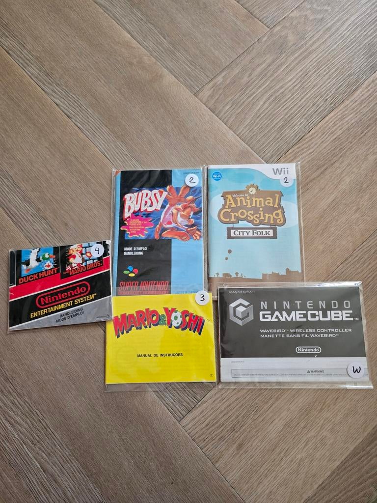 Diverse handleidingen / manuals NES/SNES/NGC/WII, Spelcomputers en Games, Games | Nintendo GameCube, 1 speler, Ophalen of Verzenden