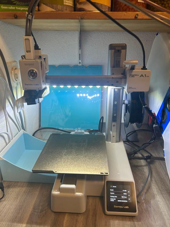 Bambu Lab / Bambulab A1 Mini + AMS Lite Combo 3D-printer, Computers en Software, 3D Printers, Zo goed als nieuw, Ingebouwde Wi-Fi
