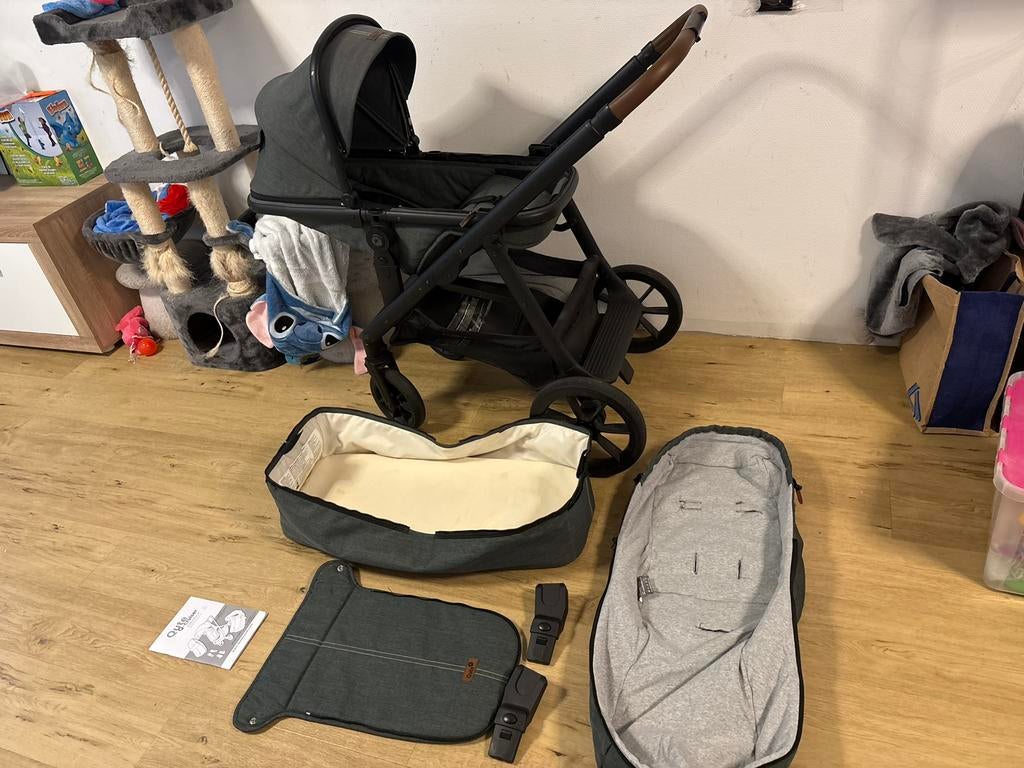 Kinderwagen Qute Q-cruiser, Gebruikt, Verstelbare duwstang, Ophalen, Kinderwagen