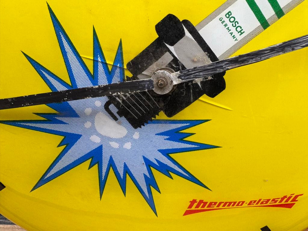 Vintage Bosch Bougie Klok - Uniek Garage Decor, Verzamelen, Ophalen, Reclamebord, Gebruikt, .