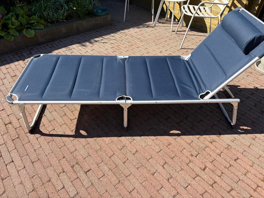 Stretcher, Tuin en Terras, Ophalen of Verzenden, Zo goed als nieuw, Aluminium, Verstelbaar