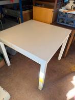 Leuk wit uitschuifbare tafel, Ophalen, Gebruikt, 50 tot 100 cm, Nvt