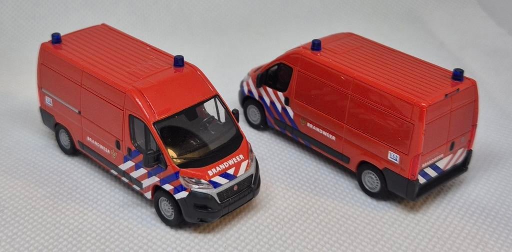 Fiat Ducato Brandweer Eigenbouw, Hobby en Vrije tijd, Modelauto's | 1:87, Ophalen of Verzenden, Zo goed als nieuw, Auto, Overige merken